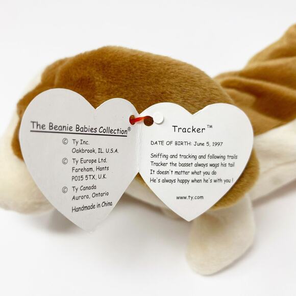TY Vintage Dog "Tracker" Beanie Baby - Picture 3 of 11